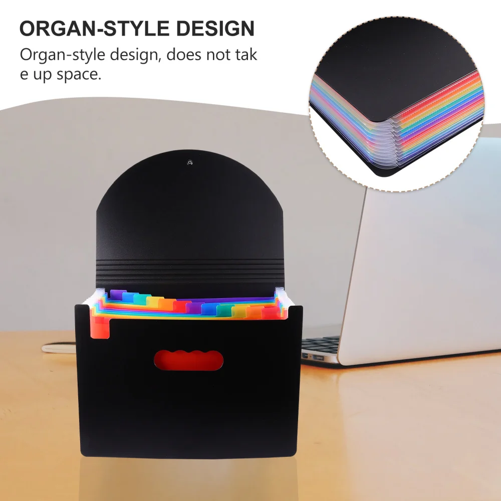 

1Pc 12-layers File Folder Practical Paper Folder Multilayer File Storage Bag