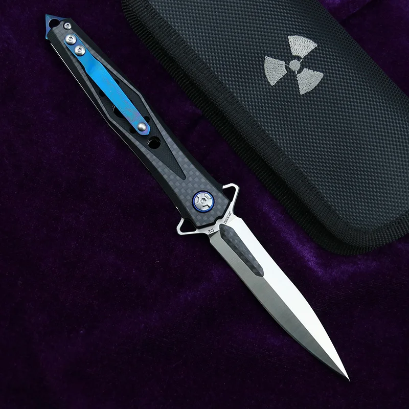 Складной нож NKAIED JR3392 Flipper карманный складной клинок из углеродного волокна и