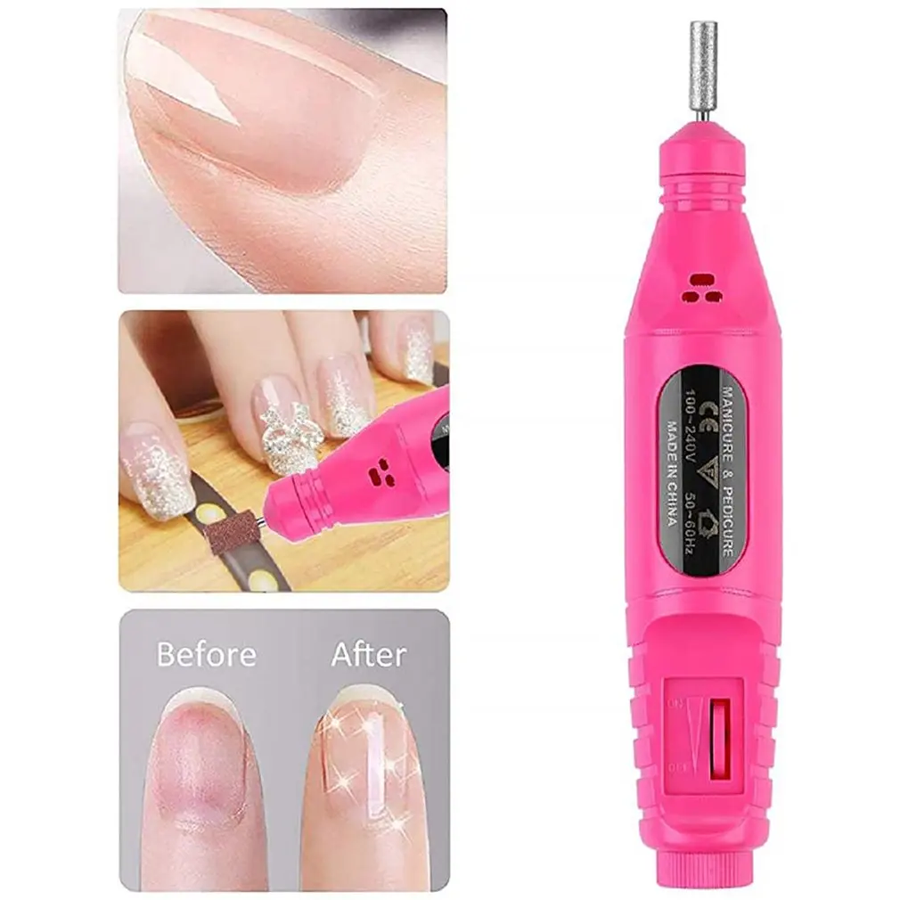 

Electric Nail Drill Machine Kit Nail Gel Remove Machine Nail Art Tools Kit Pen Pedicure Nail File Sanding Bands