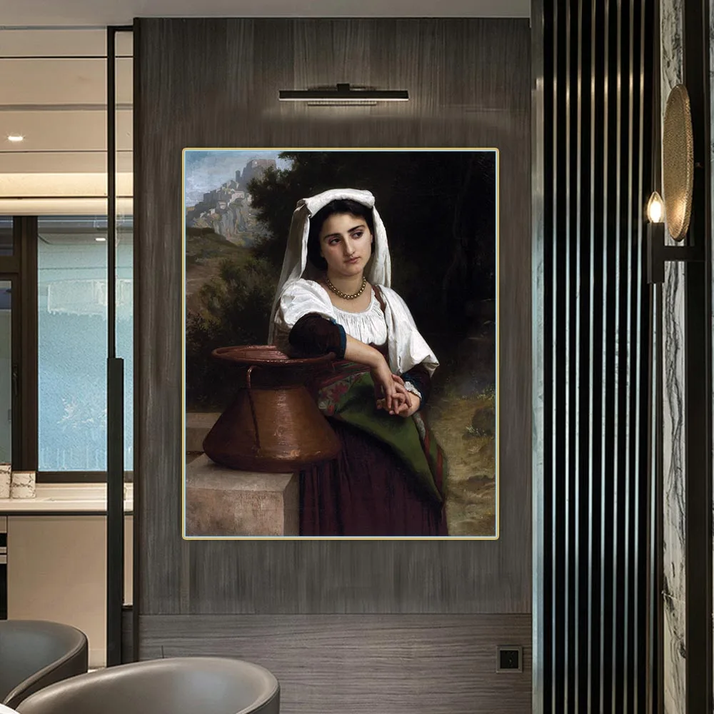 Картина маслом на холсте итальянская женщина от Вильяма бугеро эстетичная