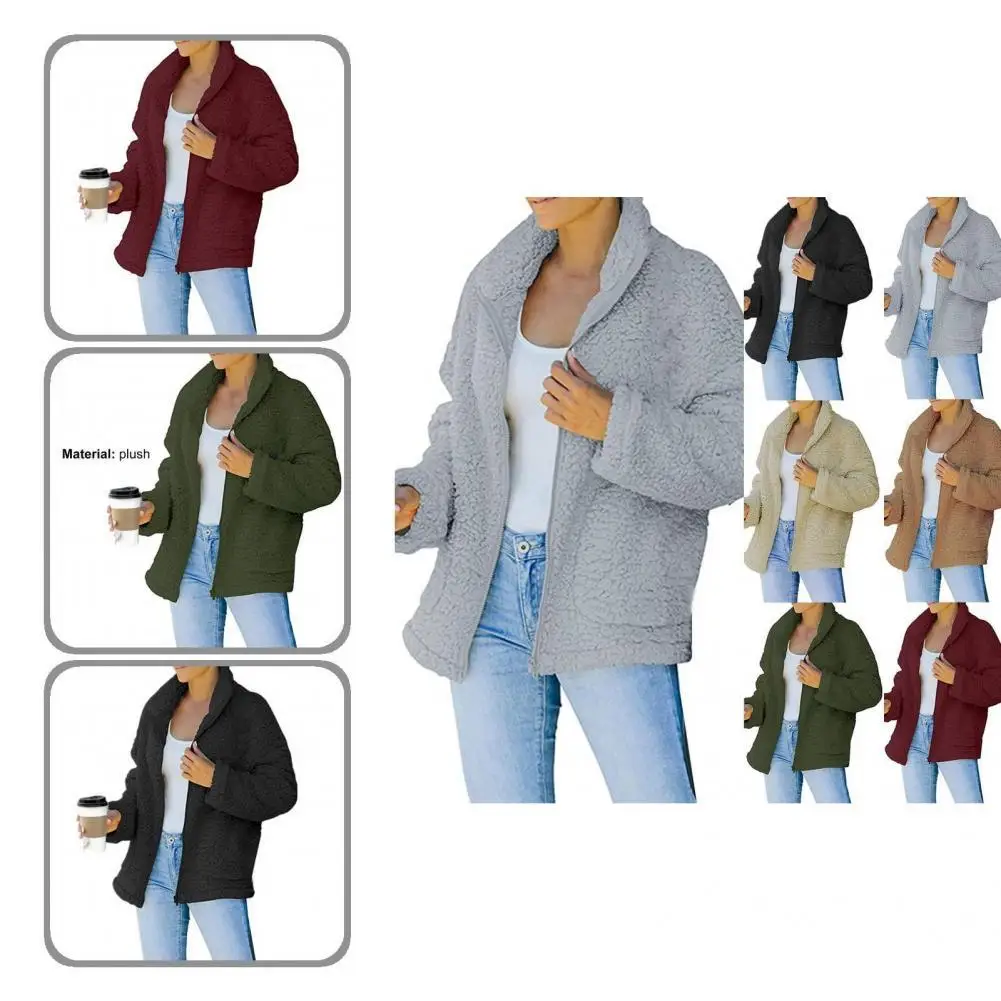 

Холодностойкая сверхмягкая однотонная куртка с боковыми карманами для отдыха