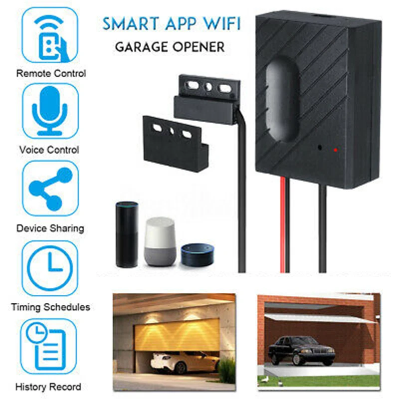 

Wireless Car Garage Door Opener WiFi Remote Controller Switch Device Sharing
