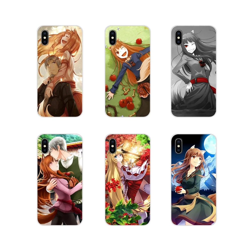 Для Xiaomi Redmi Note 3 4 5 6 7 8 Pro Mi Max Mix 2 2S Pocophone F1 Anime Spice and Wolf аксессуары чехлы для