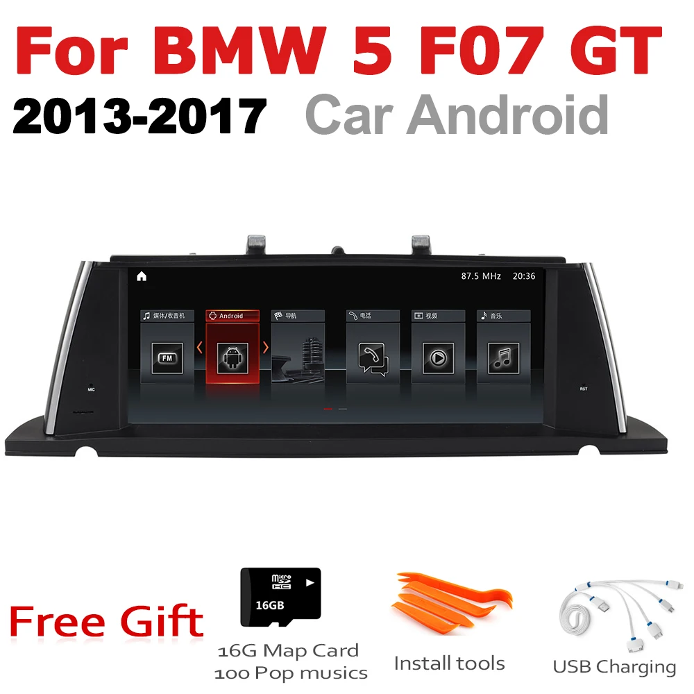 Car Android Radio GPS Multimedia Player For BMW 5 Series F07 GT 2013~2017 NBT Stereo HD Screen Navigation Navi Media | Автомобили и