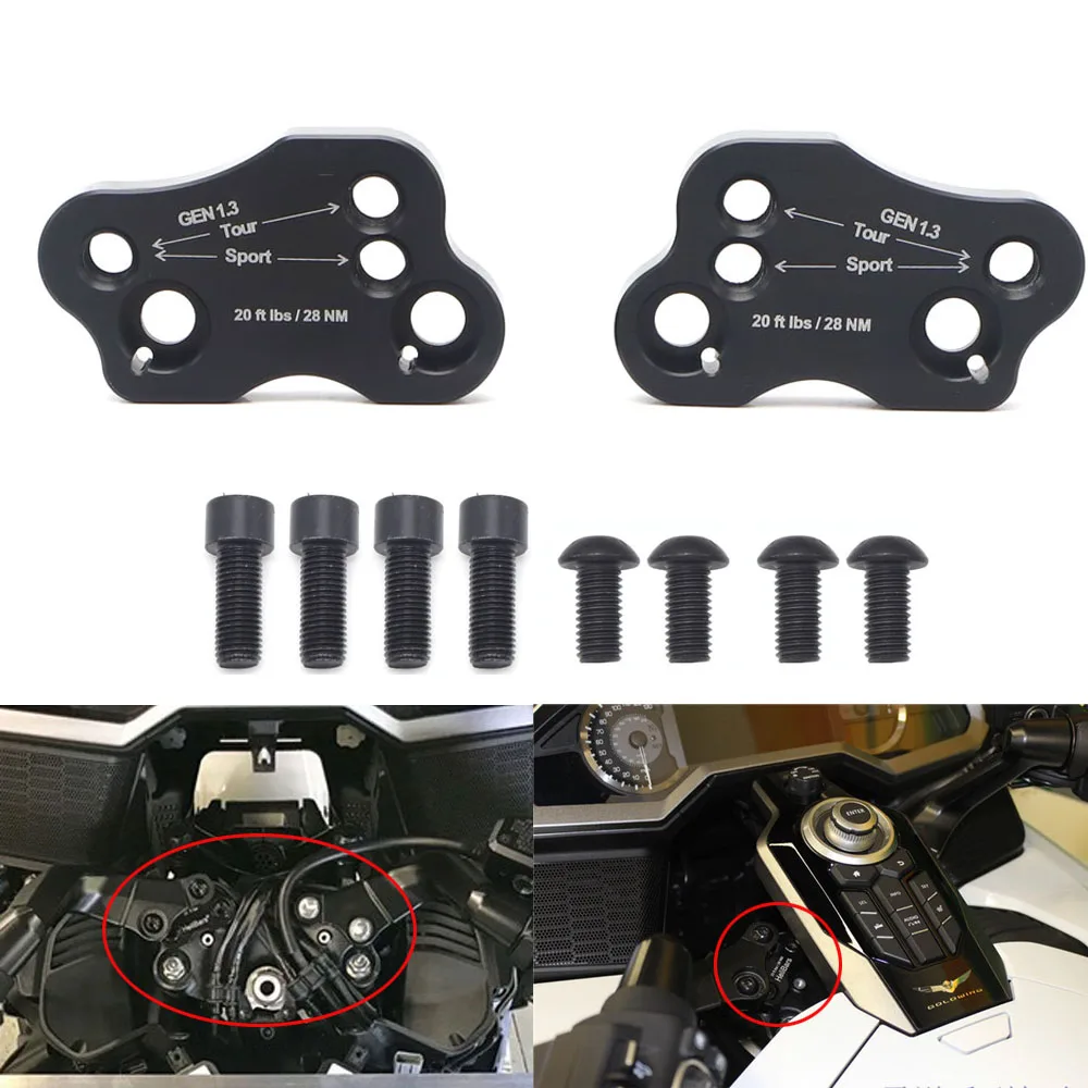 Зажим для ручки мотоцикла выдвижная стойка крепления на руль HONDA Gold wing GL1800 2018 2019 |