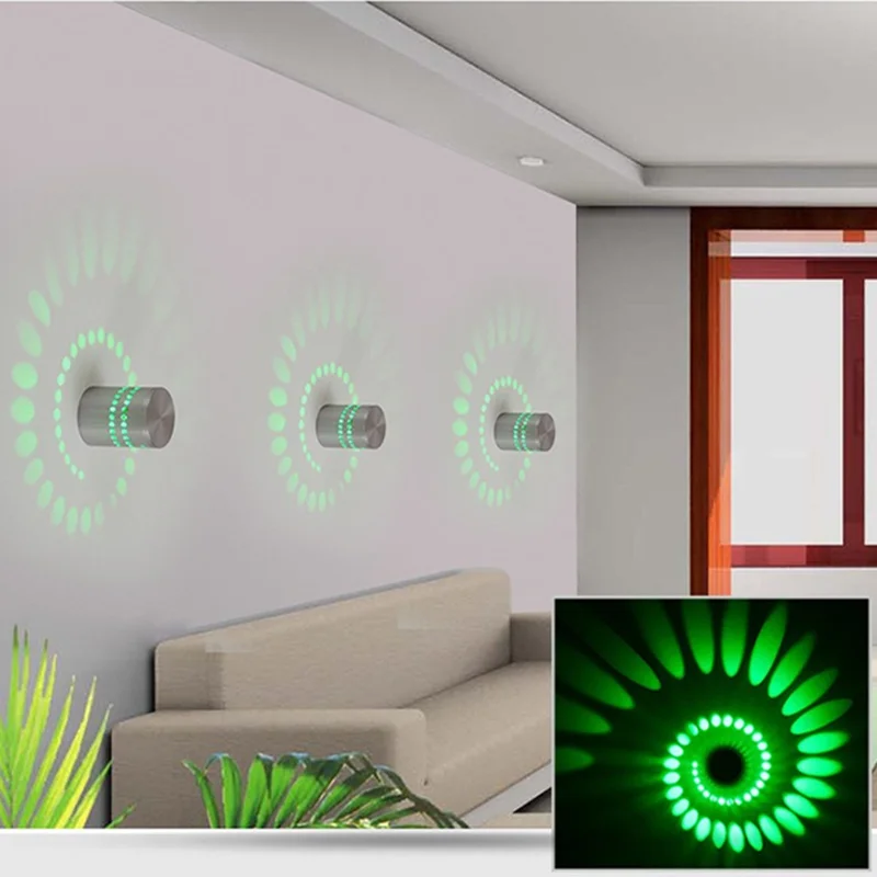 

RGB spiral effect wall lamp with remote control color holiday party atmosphere light bar lobby ktv home decoration lamps