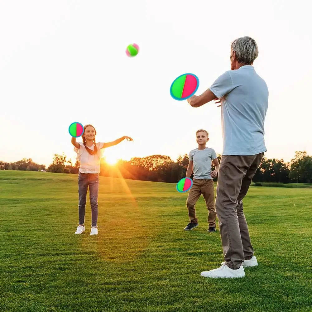 Набор игрушек бросить и поймать мяч липкий на присоске набор пляжных мячей для