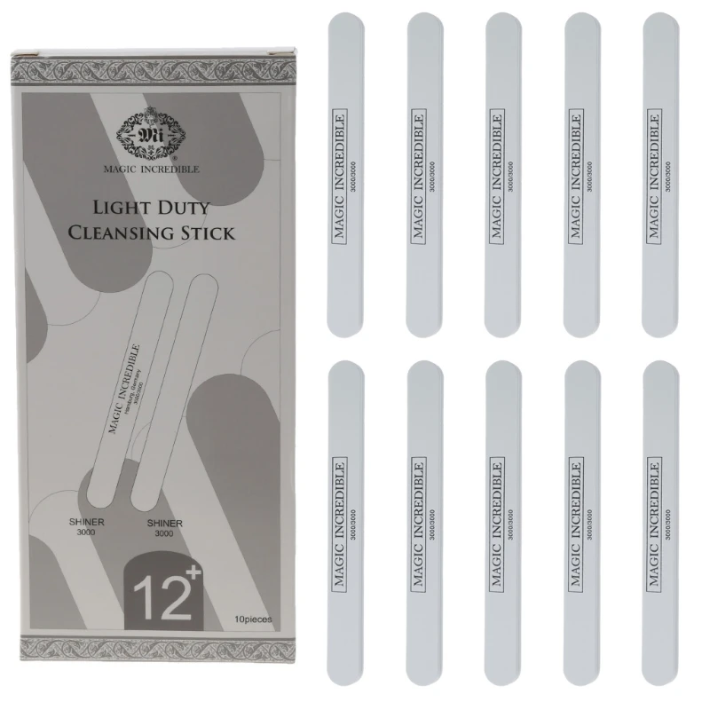 

10Pcs 3000 Mesh High Quality Silver Fast Polishing Sanding Stick Double-Sided Jewelry Cleaning Buffing Bars Jewelry Tool X4YA