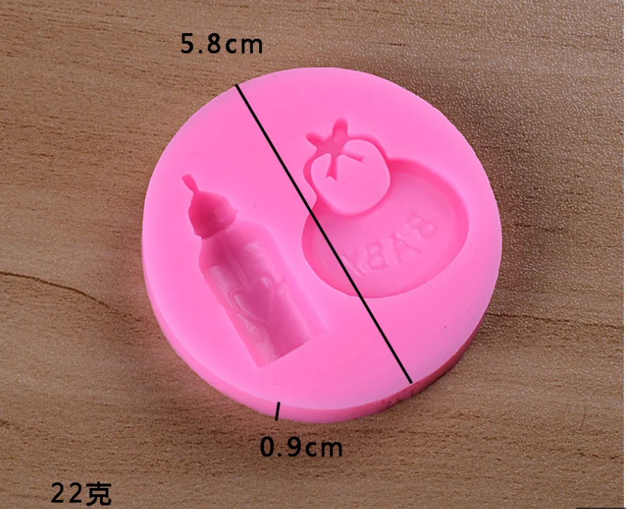 Сделай сам 1 шт. ручная бутылка и нагрудник для детского дня рождения 3D помадка