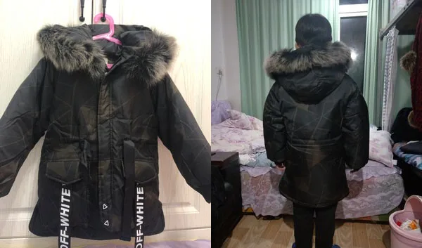 Куртка на подкладке из хлопка для мальчиков Детская удлиненная куртка