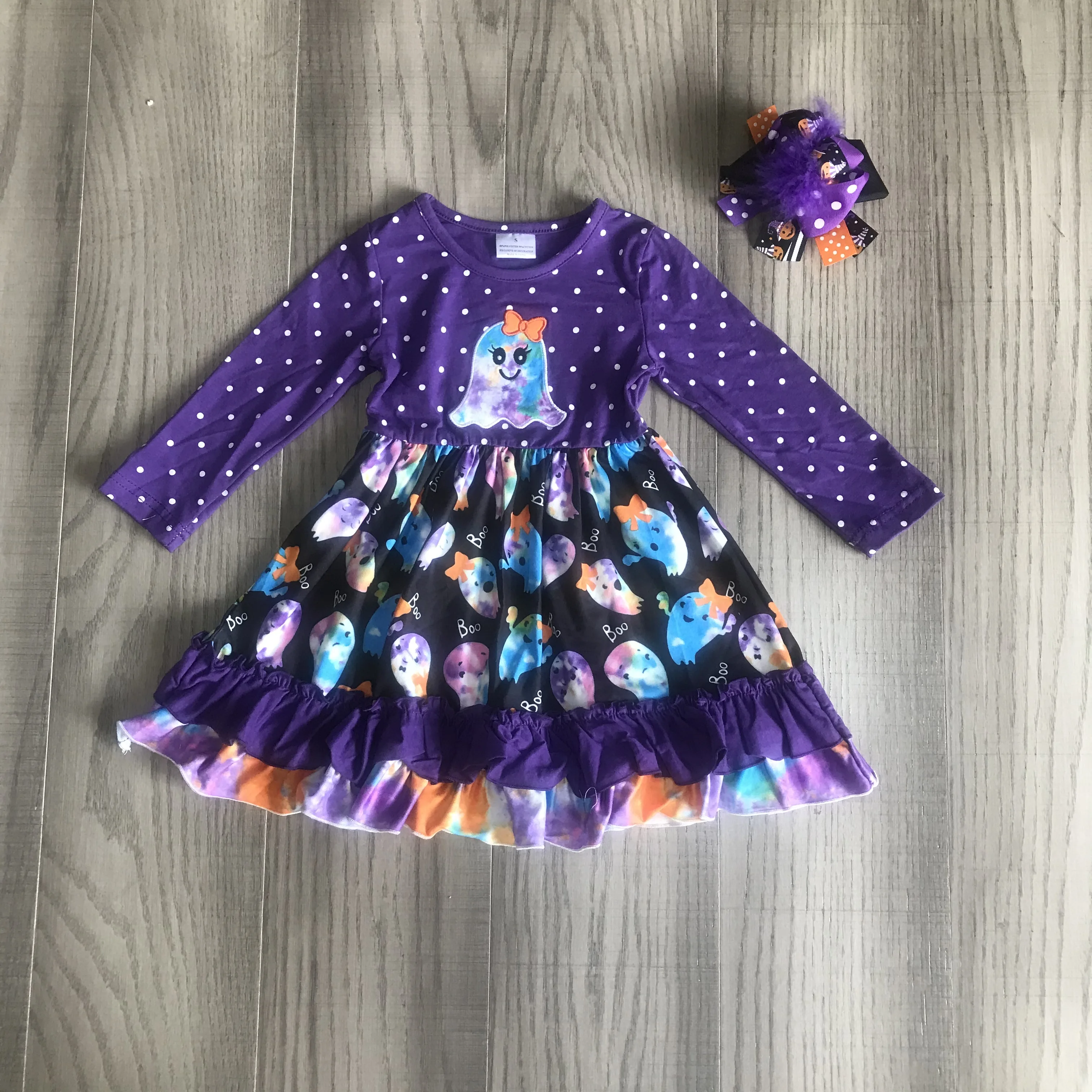 Girlymax/осенне-зимняя детская одежда на Хэллоуин для маленьких девочек Хлопковое