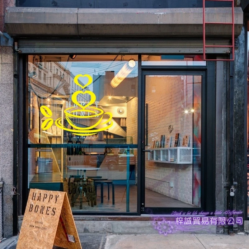 Кофейня Стикер Бин Наклейка Кафе Кубок Плакат Искусство Винила Наклейки На Стены