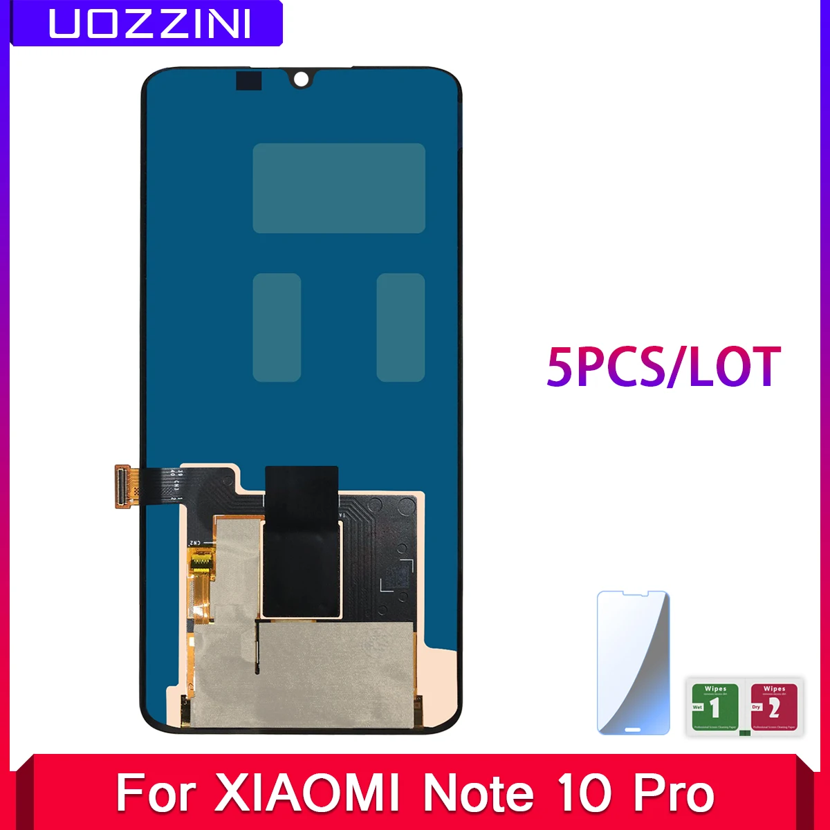 5 шт. Оптовая продажа Детское нижнее белье новые хороший экран для Xiaomi Mi Note 10 Pro CC9