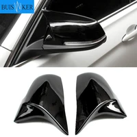 2pcs mirror covers left right side rearview mirror cover cap for bmw 5 6 7 series f10 f18 f11 f06 f07 f12 f13 f01 2014 2015 2016