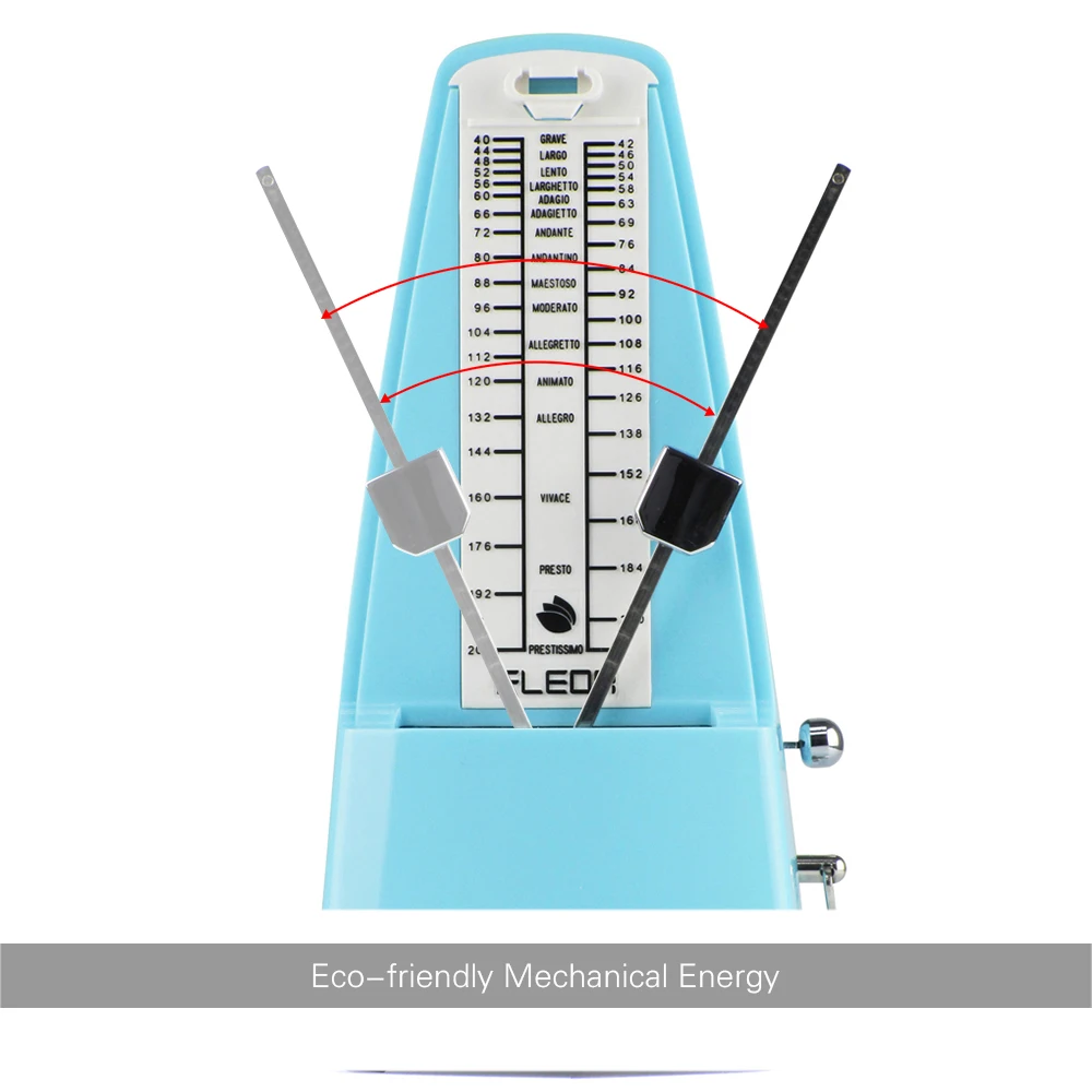 Универсальный Механический Метроном FLEOR в виде пирамиды из АБС пластика для