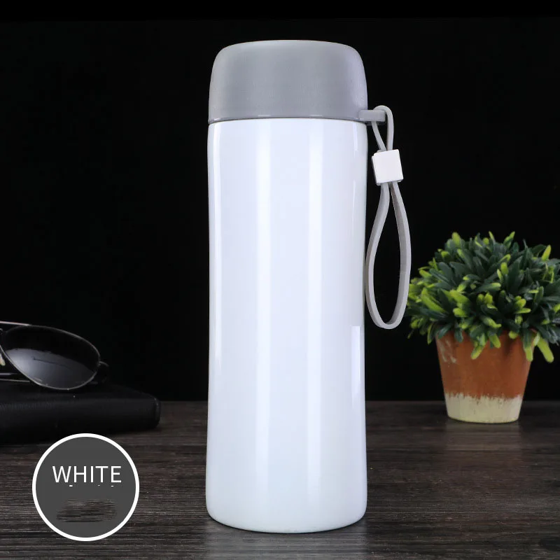 Простая термос из нержавеющей стали кружка для воды с веревкой дорожная уличная