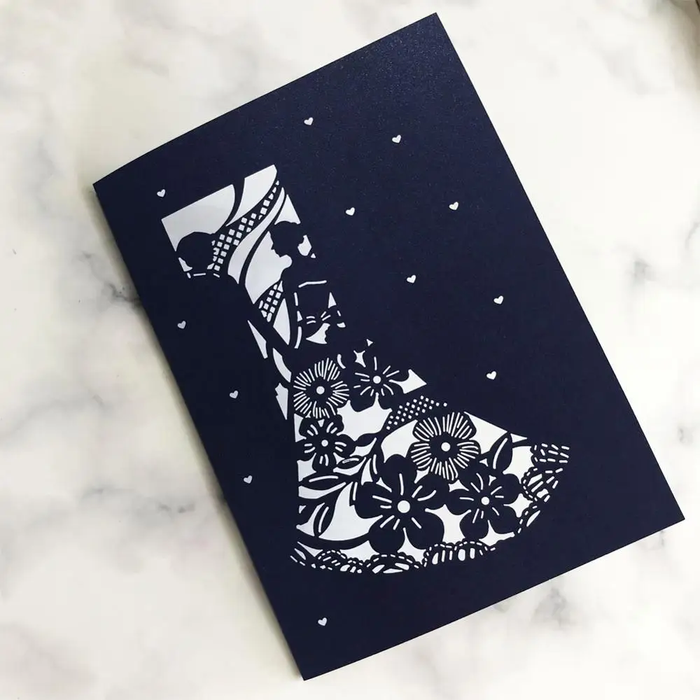 Романтические свадебные приглашения 20 шт./лот открытка для грандиозного события