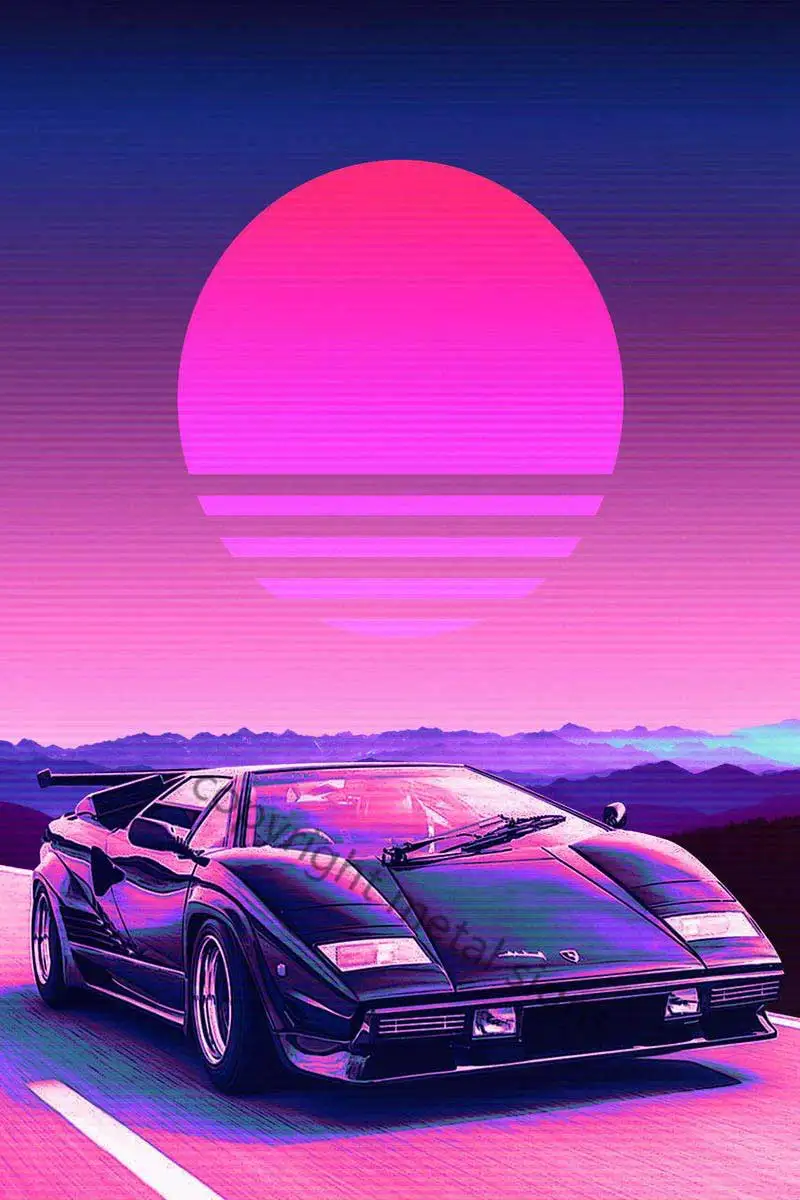 

Винтажный автомобильный металлический знак Countach, жестяные таблички, Настенный декор, неоновая вывеска в стиле ретро для мужчин, пещера, каф...