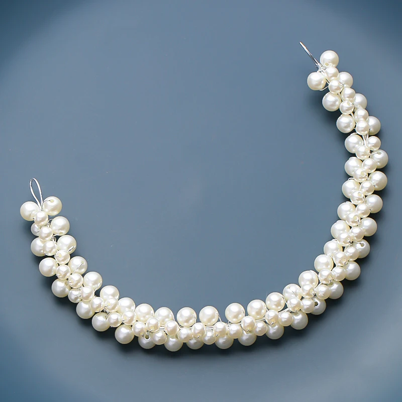 Тиары и короны для невесты модные аксессуары волос серебристого цвета с жемчугом