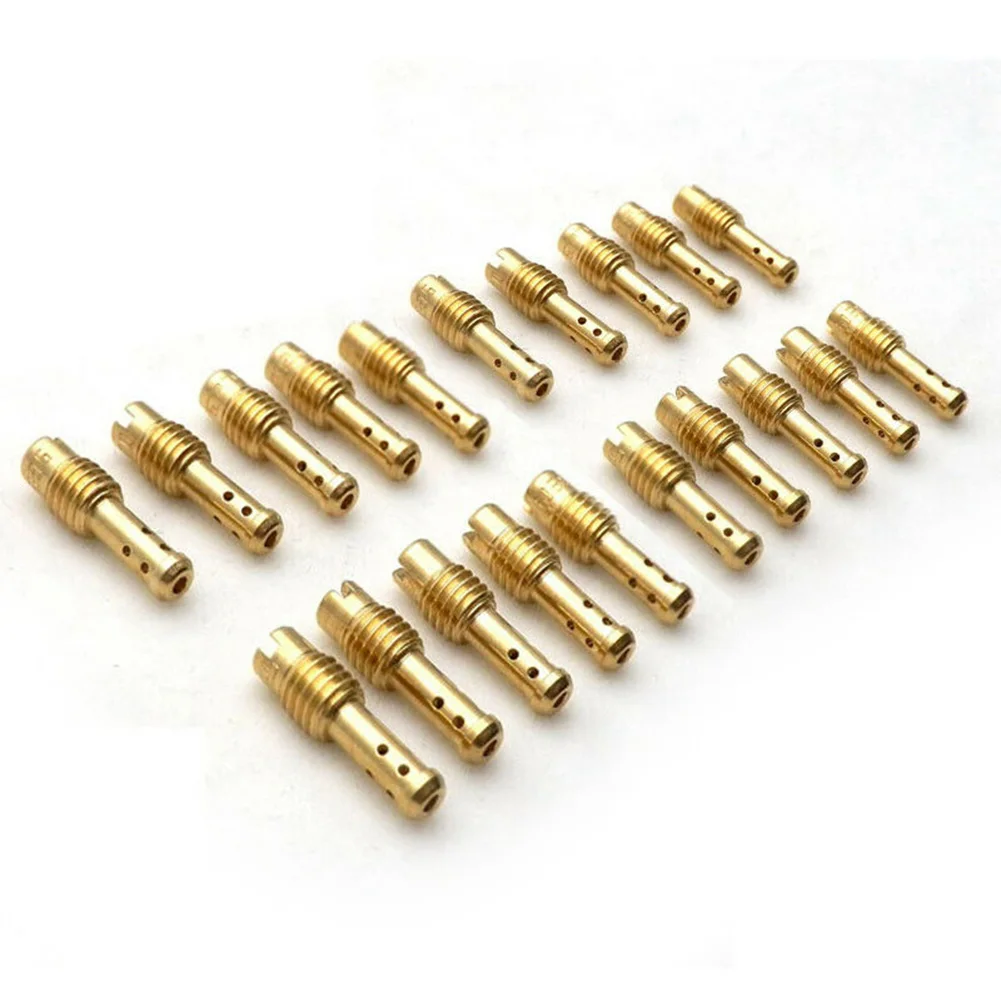 

20 Pcs Pilot Jets 5.0x0.8mm 8 Bleed Fit For MIKUNI VM/TM/TMX Carb Holes Hot Sale High Quality