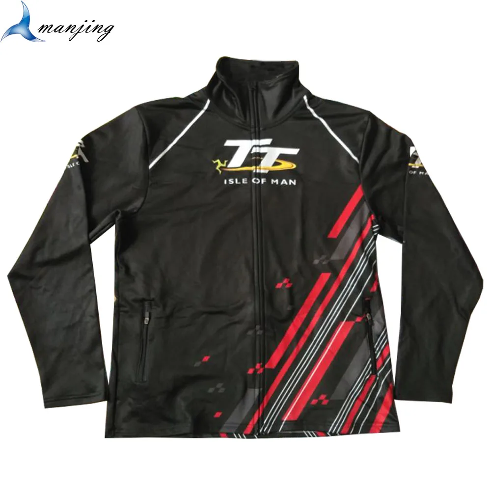 Polyester Isle of man TT Soft Cloth Thin Jacket Motorcycle Racing Team Sweathirt outdoor Funny sports Wear | Автомобили и