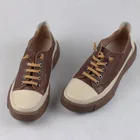 Туфли-оксфорды женские без застежки, натуральная кожа, плоская подошва, повседневные, черные, 100%