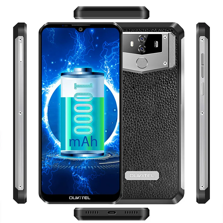 OUKITEL K12 Android 9,0 мобильный телефон 6," 19,5: 9 MTK6765 6G ram 64G rom NFC 10000mAh 5 V/6A Быстрая зарядка отпечатков пальцев Смартфон