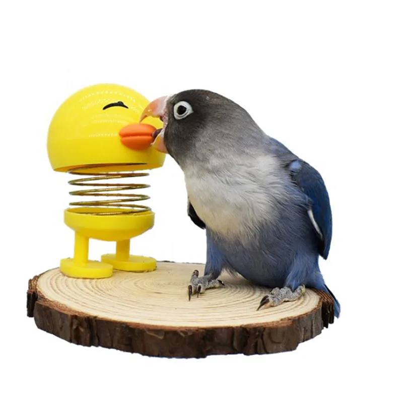 

1 PCS Funny Parrot Toys Stand Moving Bird Cage Platform Relieve Stress Bird Toys
