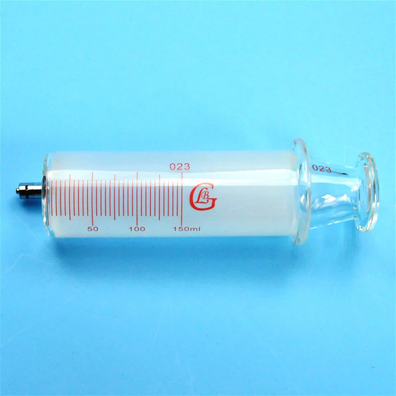 Стеклянные шприцы большого размера 150 мл со стеклянными калибрами/шприцами