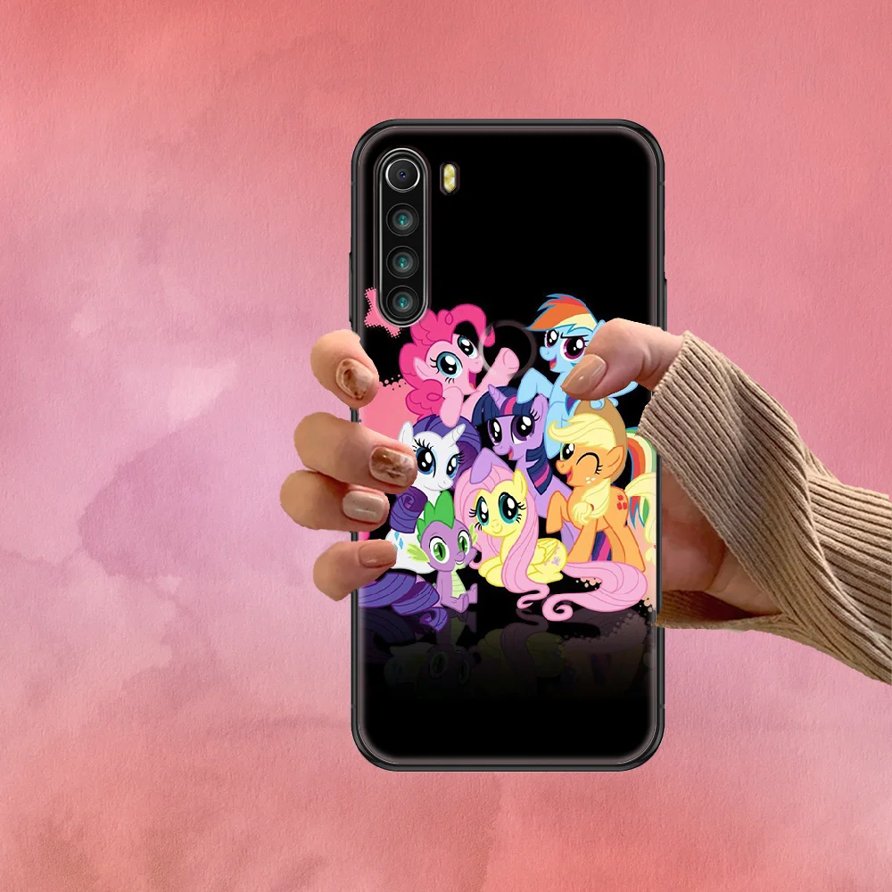 

my cute little cartoon pony Phone case For Xiaomi Redmi Note 7 7A 8 8T 9 9A 9S K30 Pro Ultra black silicone bumper trend Etui