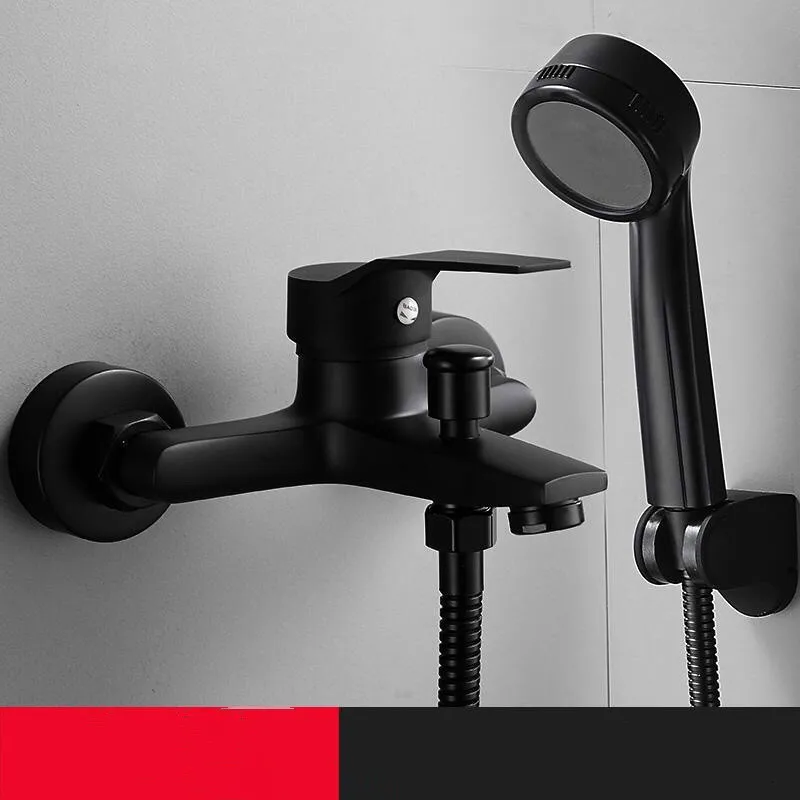 Черный кран переключатель ванной комнаты тройной кронштейн для крепления