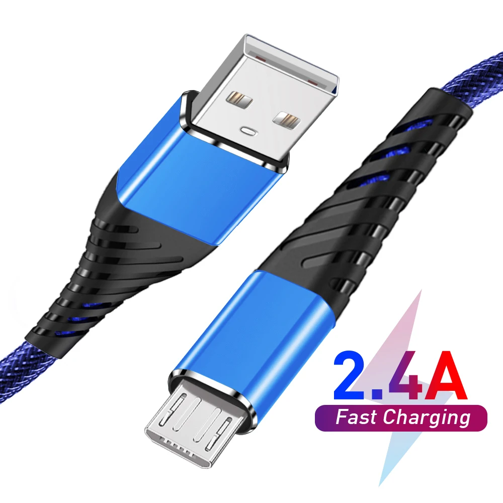 Micro USB Cable Data Cord Charger Adapter For Samsung S7 S6 Xiaomi Huawei Android Fast Charging Mobile Phone Microusb Cable Wire