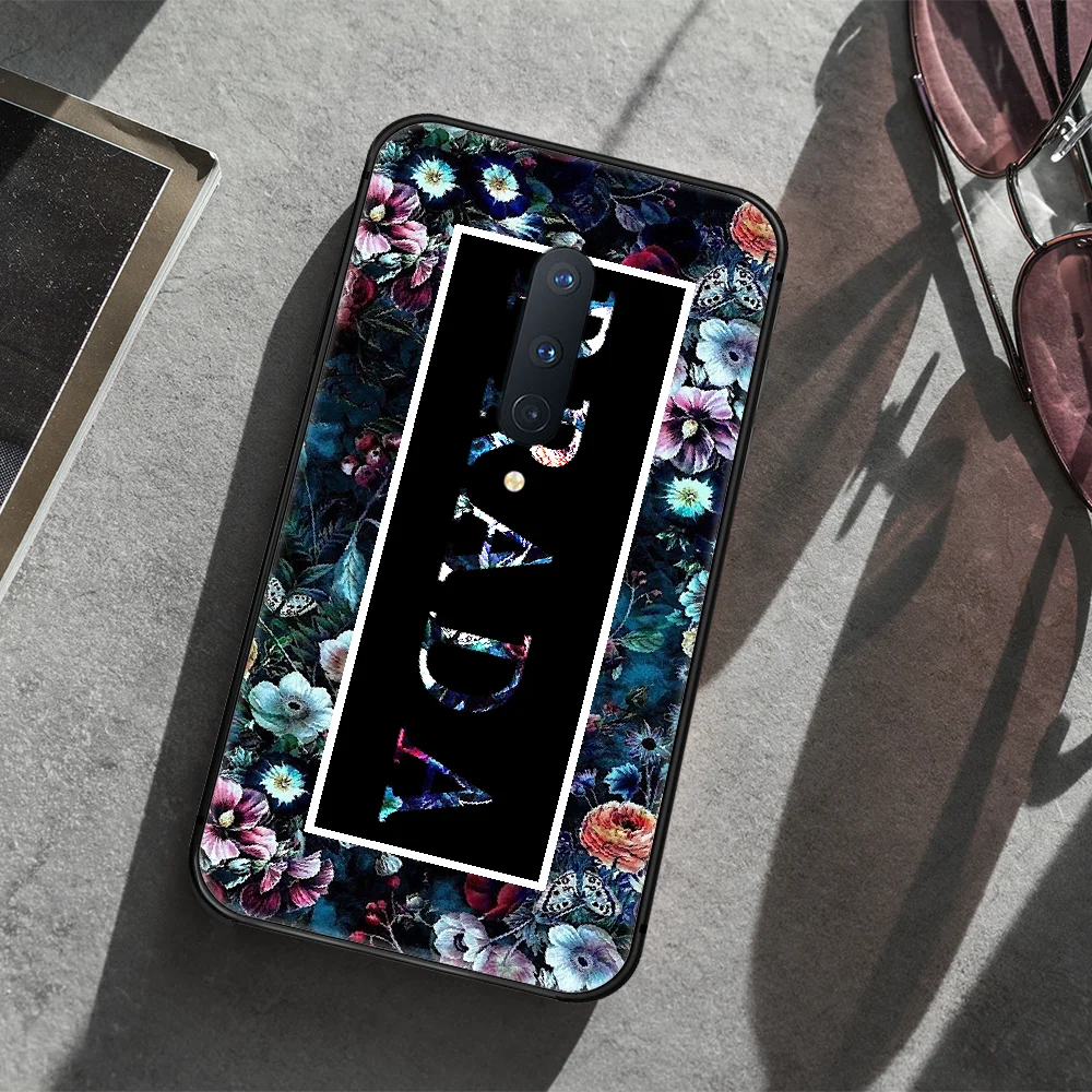 

Italian luxury brand Phone Case Cover Hull For 1+ Oneplus 5T 6 6T 7 7Pro 7T 8 8Pro 8T black Prime Trend Etui Luxury Cover Tpu