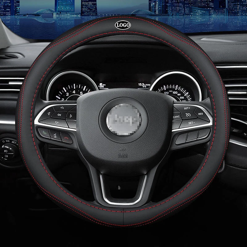 

Чехол рулевого колеса автомобиля набор для JEEP Patriot Wrangler Компас JEEP Grand Cherokee и Renegade дышащие автомобиля Средства для укладки волос