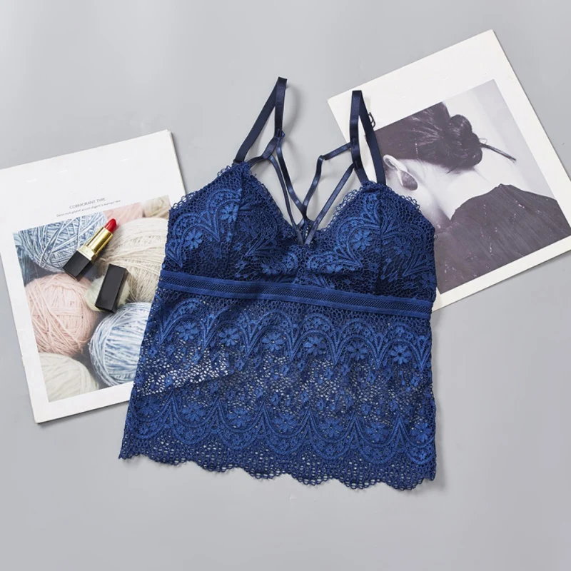 Бюстгальтер женский кружевной пикантное нижнее белье без косточек с