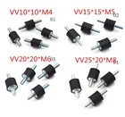 4 шт M4 M5 M6 M8 антивибрационные резиновые крепления амортизатор автомобильный воздушный компрессор насос резиновые крепления инструменты для гоночного дрона