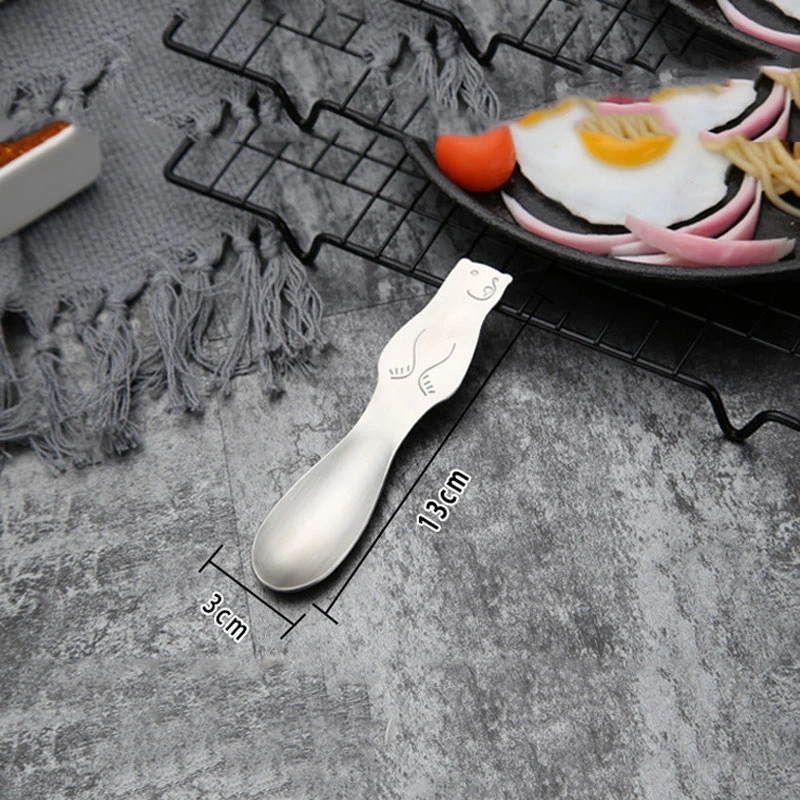 Полярный медведь кофейная ложка креативный мультфильм десертное мороженое