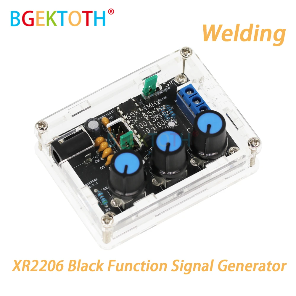 Function Signal Generator Sine/Triangle/Square Full Assembled Welding Adjustable Frequency Amplitude XR2206 | Инструменты