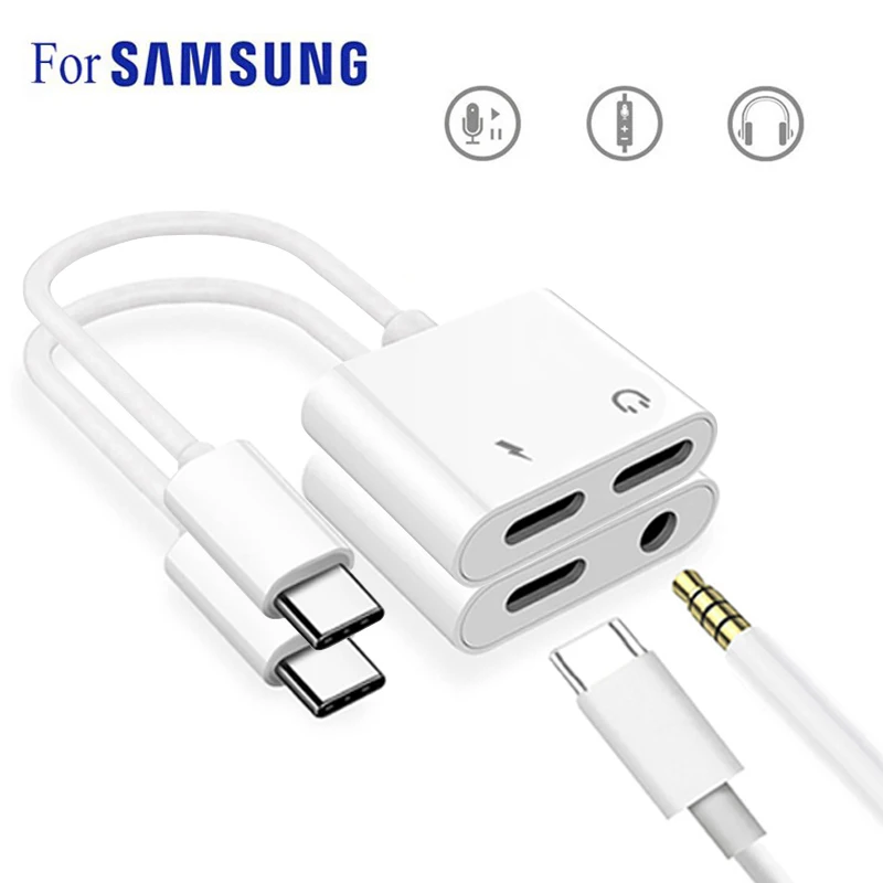 Тип C адаптер для Samsung S21 S20 Примечание 20 Ультра S10 Note10 плюс кабель Переходник USB на