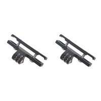 2pcs bicycle saddle rail mount pannier rack clamp for gopro hero 6543 campark crosstour and other action camera
