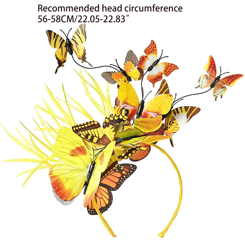 Обруч для волос в виде бабочки с крыльями |