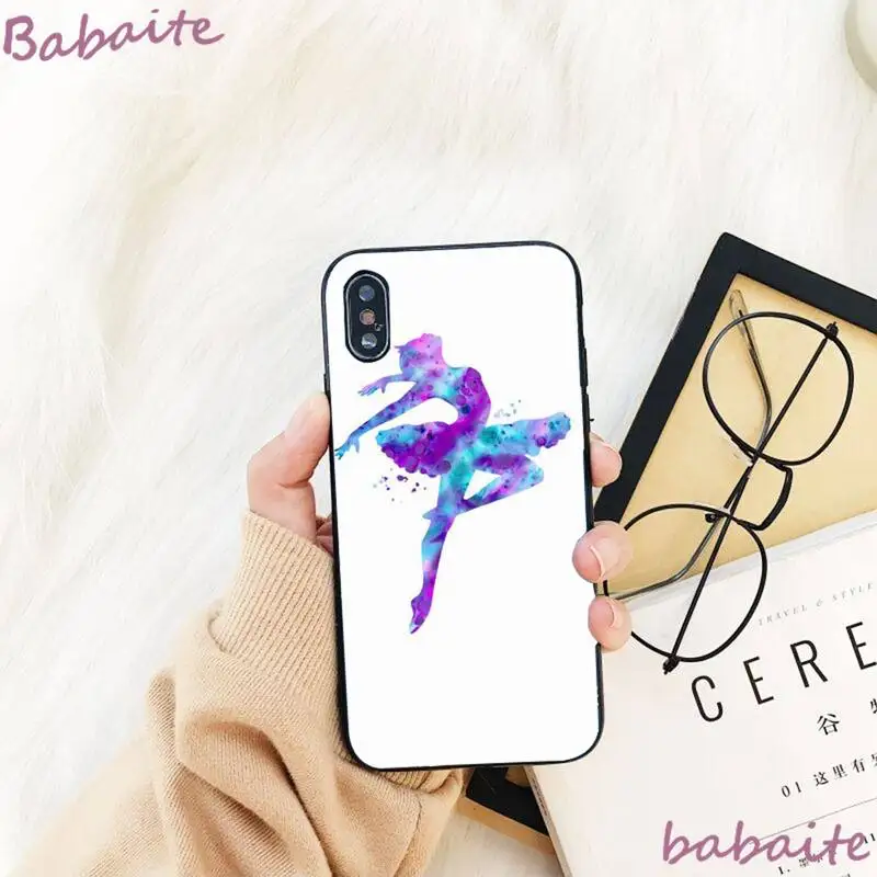 

Babaite Ballerina Dance Ballet Girl Phone Case Capa For iPhone 8 7 6 6S Plus X XS MAX 5 5S SE XR 11 11pro promax 12 12Pro Promax