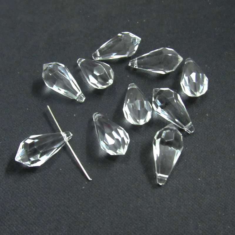 22 мм * 11 420 шт./пакет прозрачные акриловые граненый/нерегулярные капли воды Форма