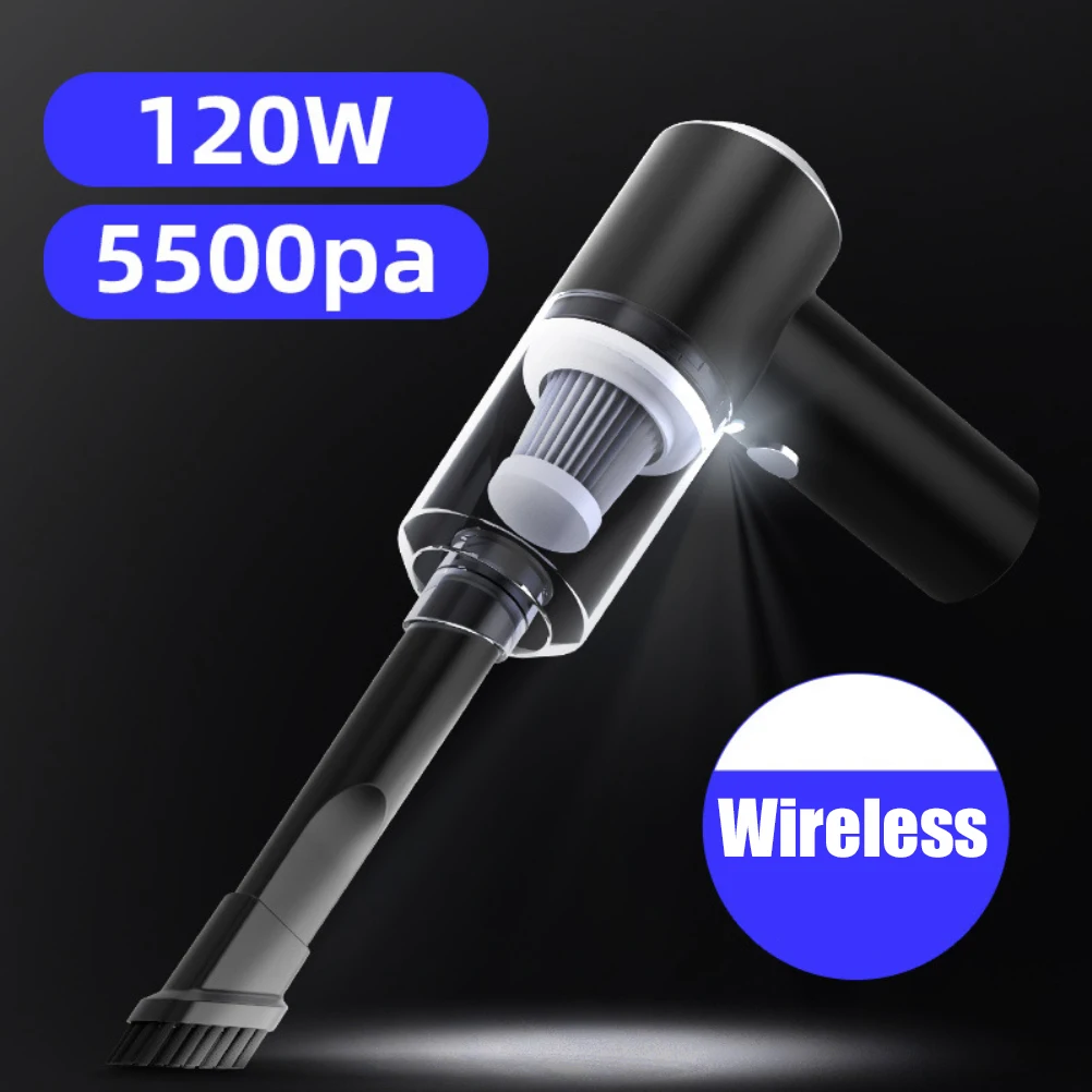 

120W Handheld Mini Vacuum Cleaner For Car Wireless Wet And Dry Super Suction Car Mini Vacuum Cleaner For Car Home Interior Dust