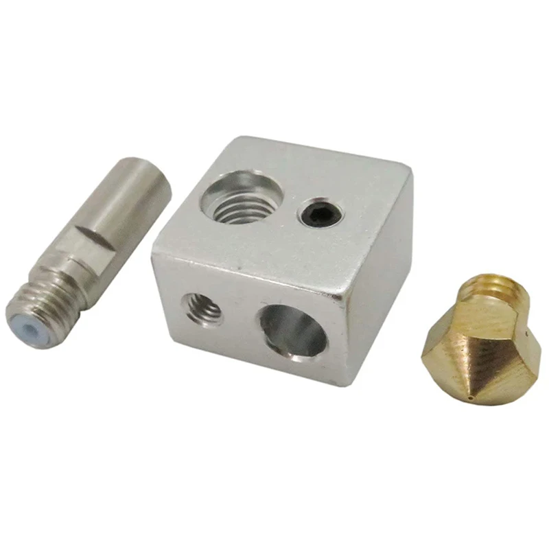 MK10 Hotend Kit для 3D принтера M7 латунная насадка и горловина с PTFE трубкой
