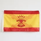 Флаг Испании с крестом бордового цвета и испанским символом молона 3x5 футов 150x90 см 100D баннер из полиэстера