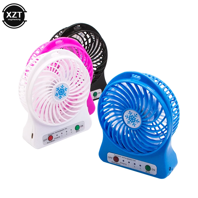 Мини USB портативный вентилятор Аккумуляторный вентилятор маленький настольный домашний офисный вентилятор Ручной охладитель воздуха кондиционер