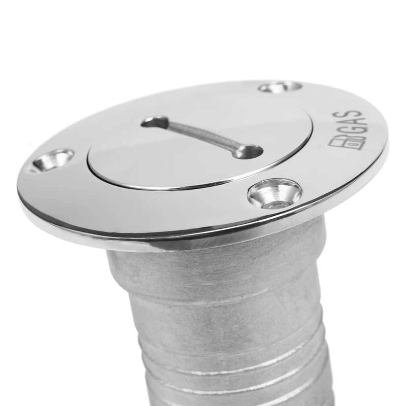 

38mm 1.5 inch Marine Stainless Steel Boat Deck Fill/ Filler Port Gas Fuel Tank With Key Cap