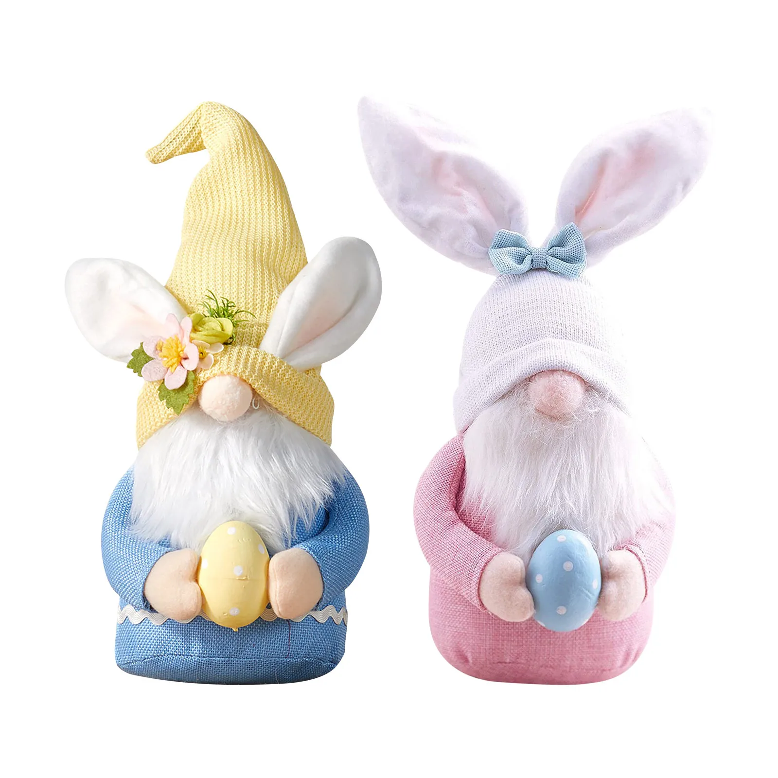 

Easter Day Decorations Bedroom Living Room Desktop Decoration Standing Post Holiday Gifts Cute Easter Doll 2pc Joyous Gift