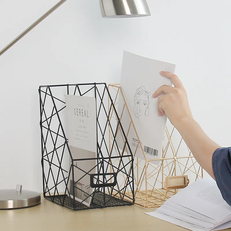 Железный Держатель для книг на 2/3 уровней настольная полка коробка файлов